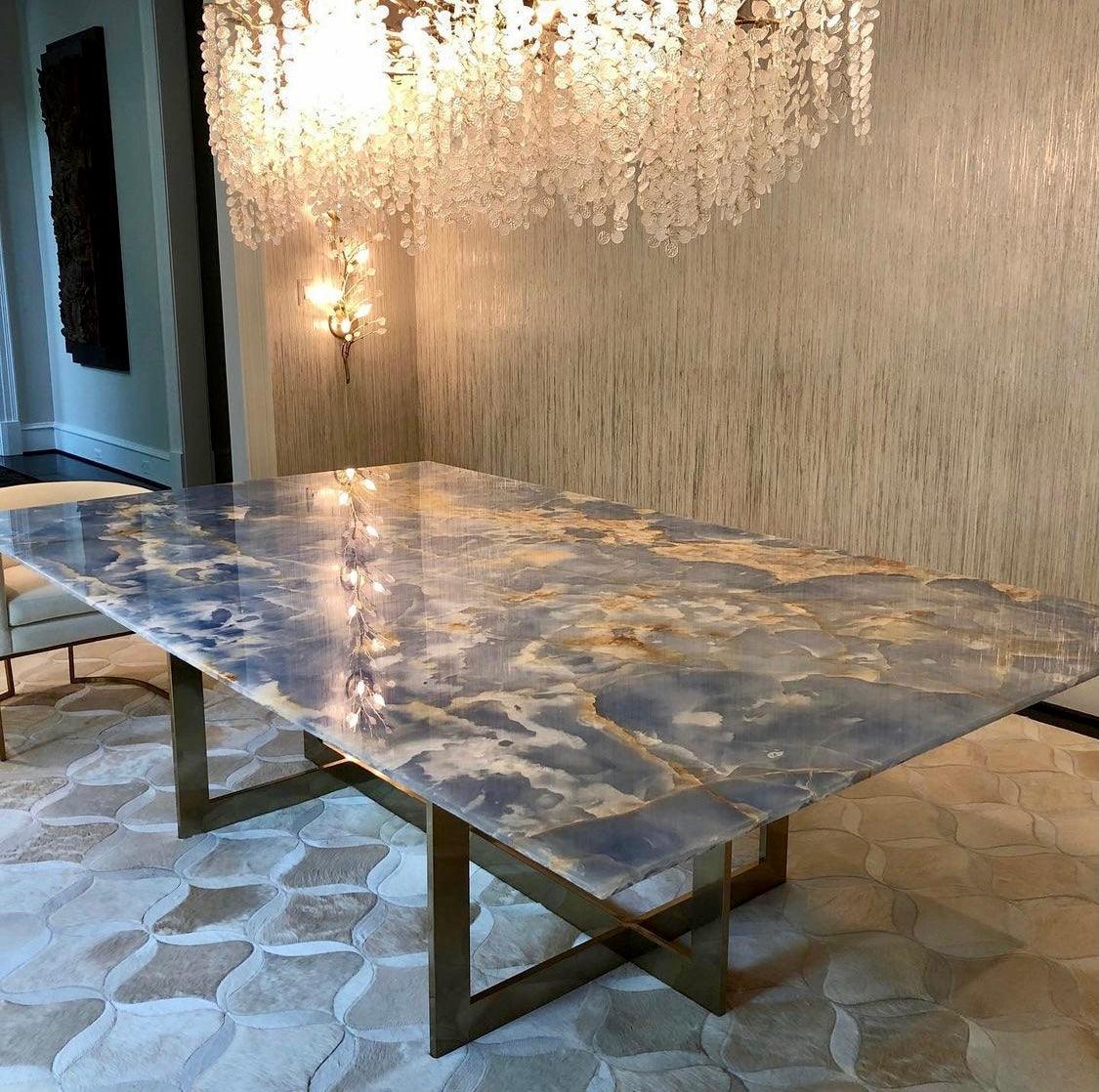 Miralyn lámpara colgante de cristal Gota de rocío