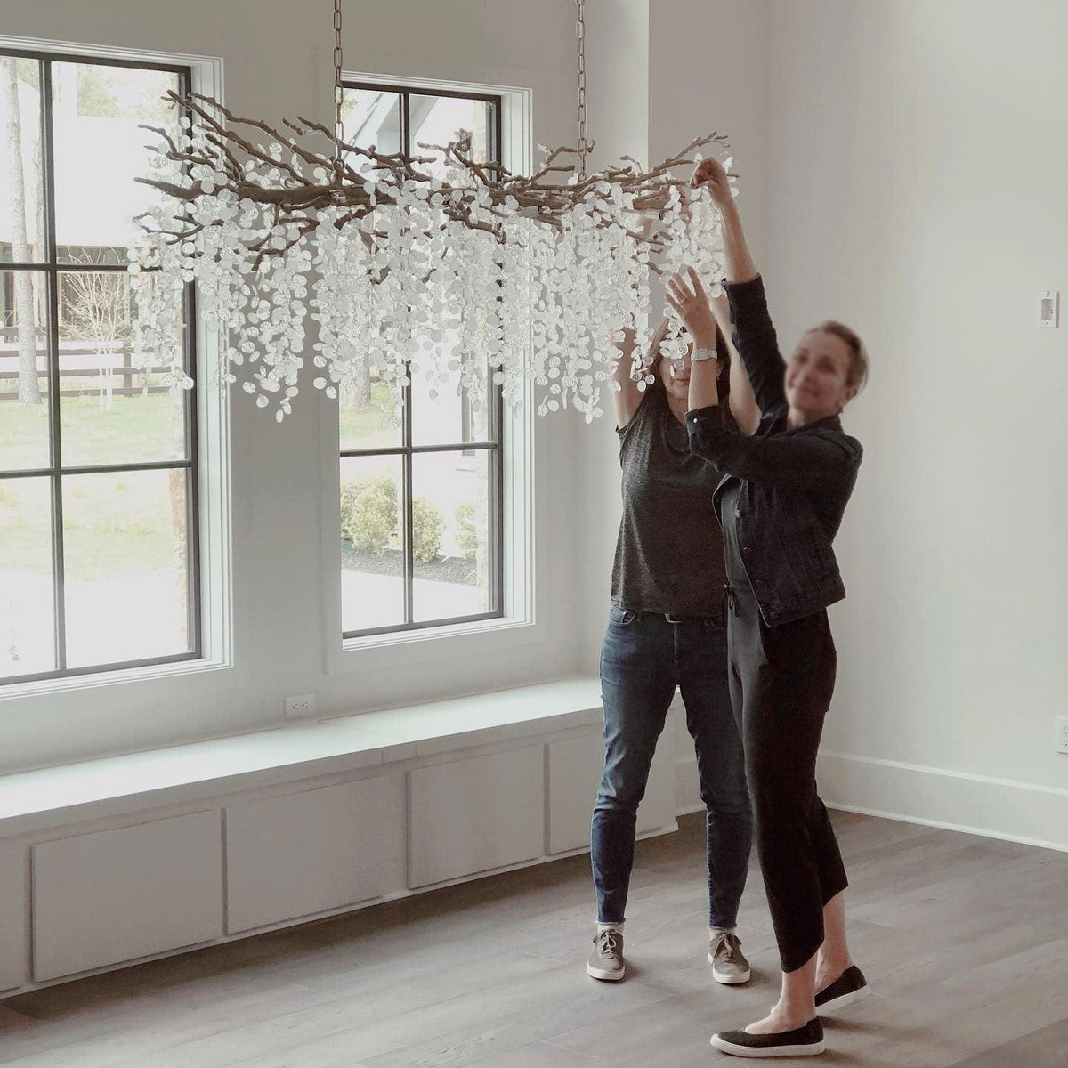 Miralyn lámpara colgante de cristal Gota de rocío