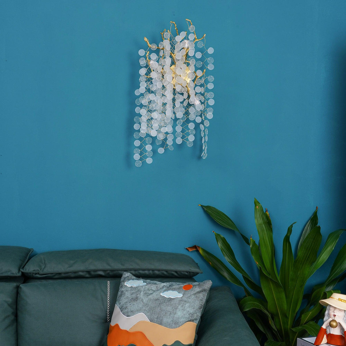 Citalos aplique de pared postmoderno de lujo con cristal