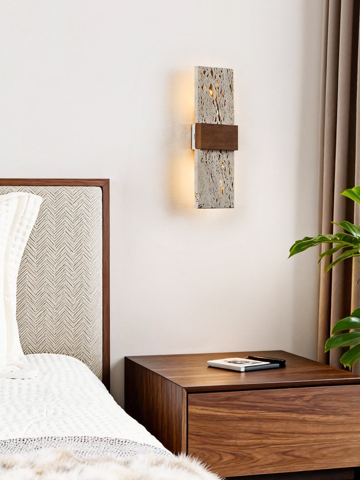 Lucen aplique de pared travertino