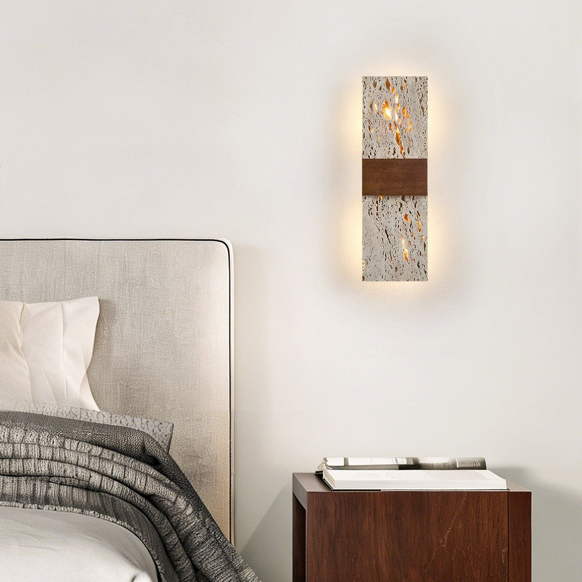 Lucen aplique de pared travertino
