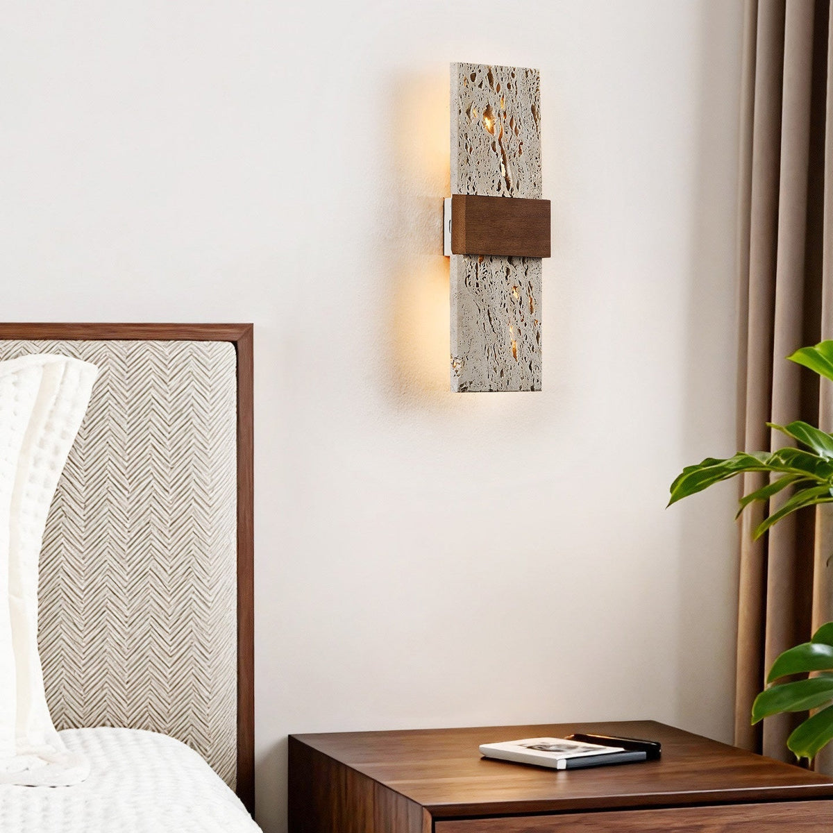 Lucen aplique de pared travertino