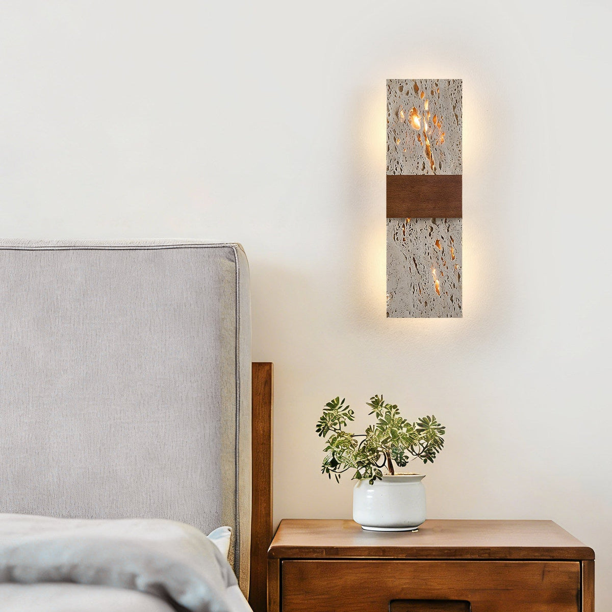 Lucen aplique de pared travertino