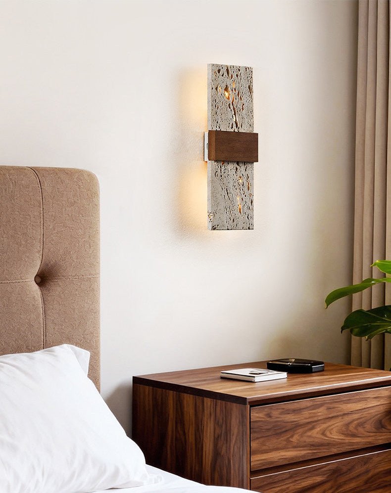 Lucen aplique de pared travertino