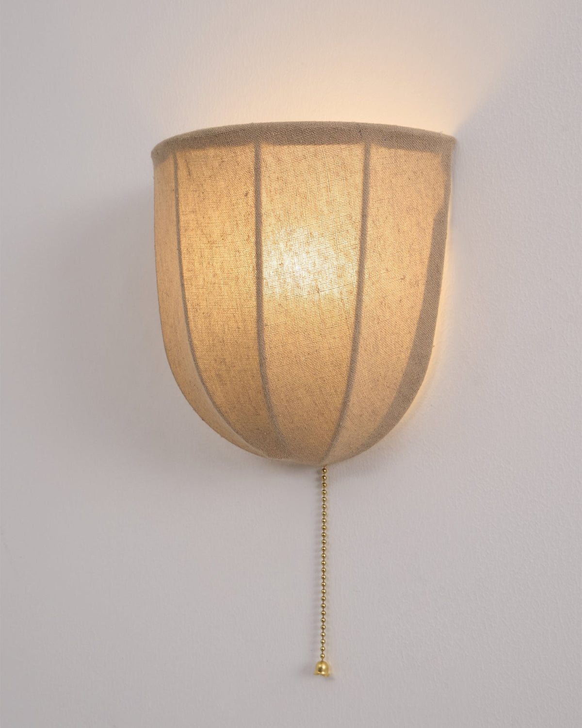 Griswold aplique de pared con tejido lino natural