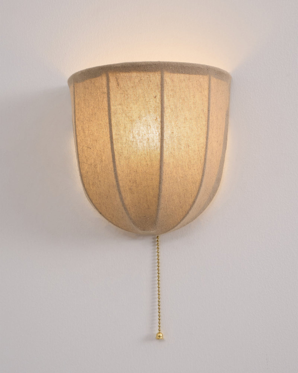 Griswold aplique de pared con tejido lino natural