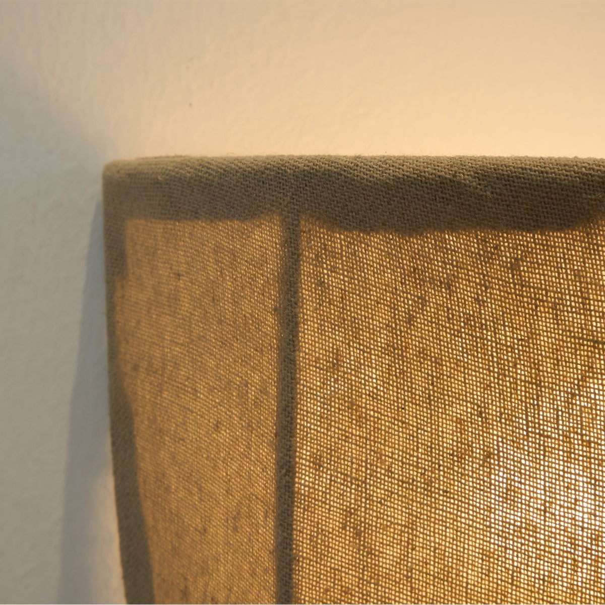 Griswold aplique de pared con tejido lino natural