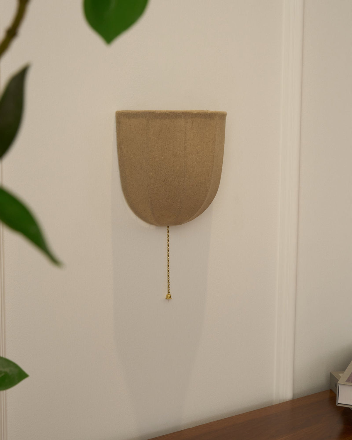 Griswold aplique de pared con tejido lino natural