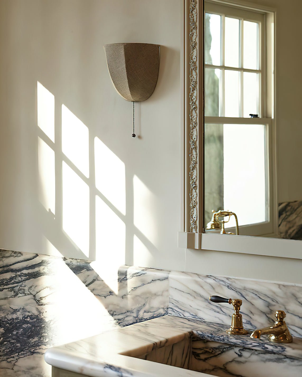 Griswold aplique de pared con tejido lino natural