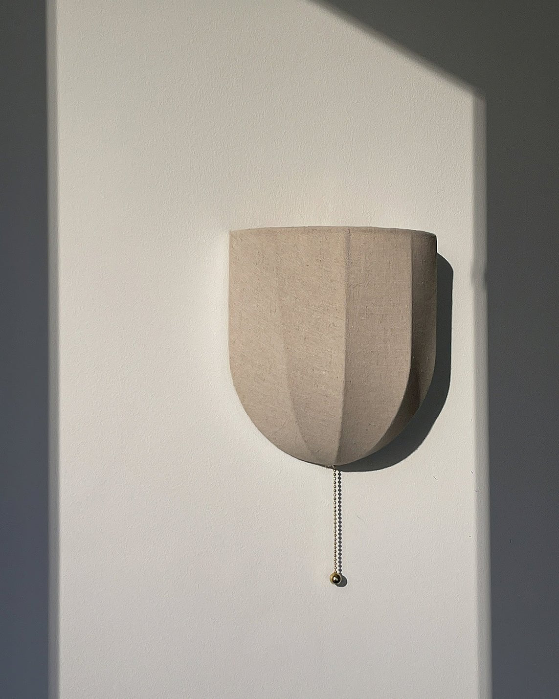 Griswold aplique de pared con tejido lino natural