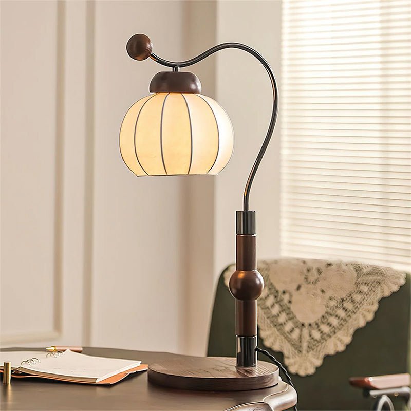 Zyran lámpara de mesa Silk madera