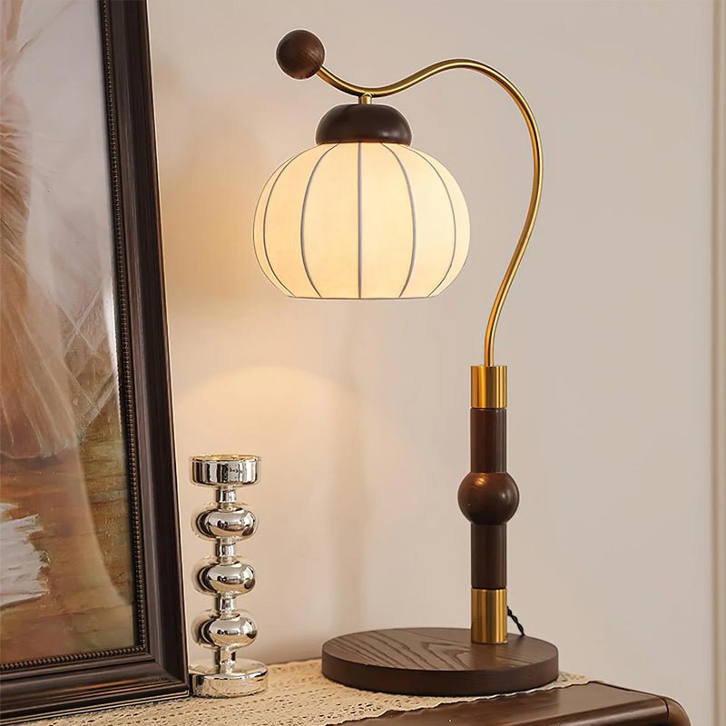 Zyran lámpara de mesa Silk madera