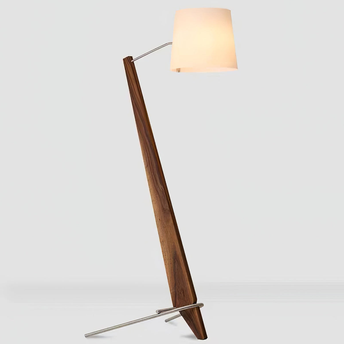 Vyran lámpara de pie de madera y tejido