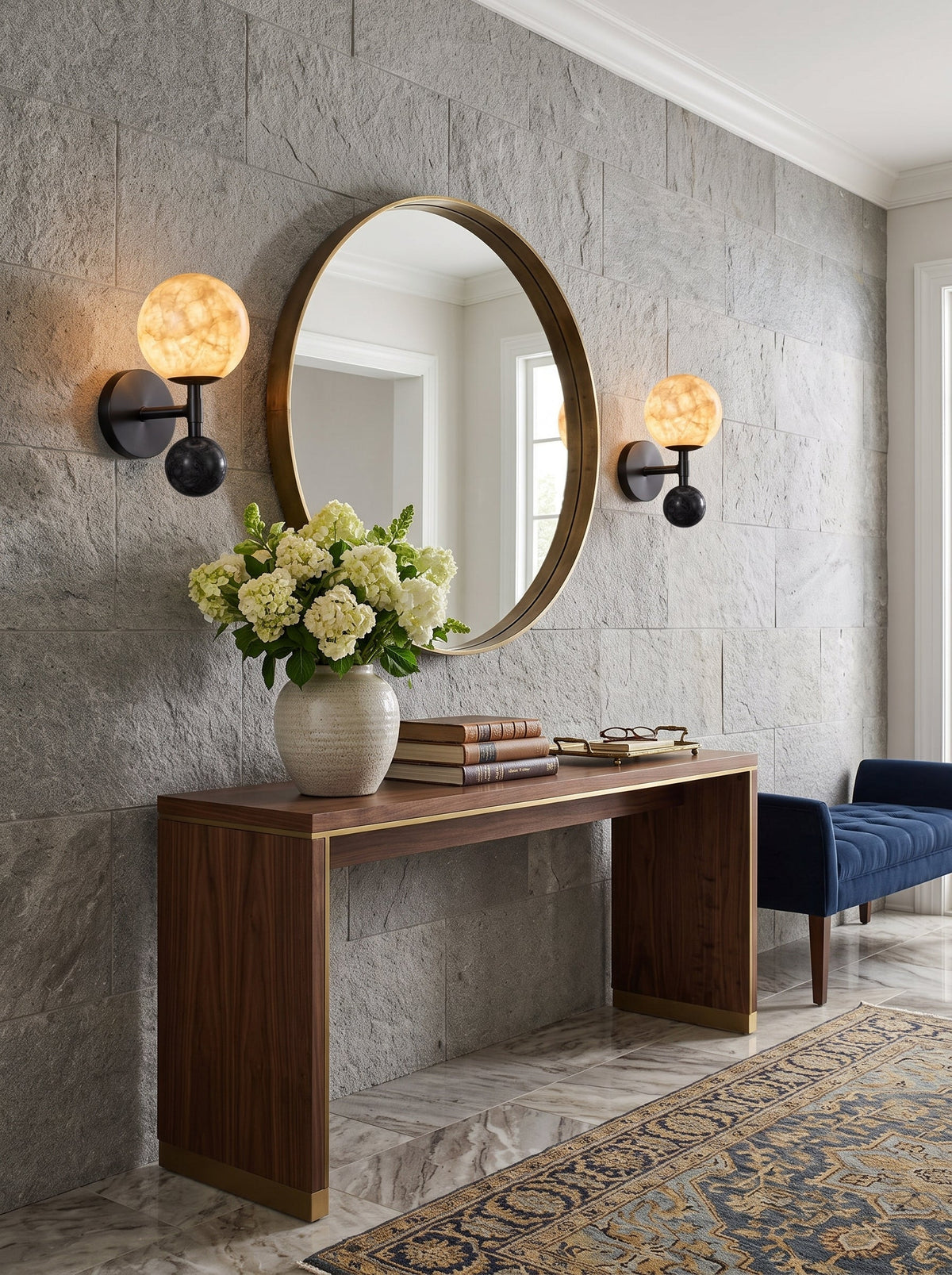 Tarrowcombe Aplique de pared de alabastro