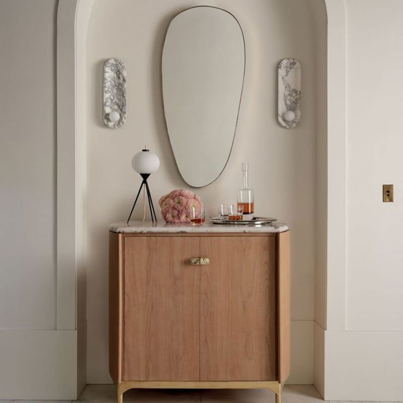 Pith aplique de pared elegante en metal