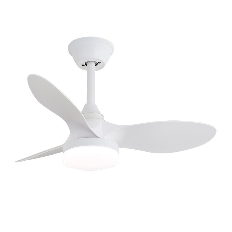 Elvelira ventilador de techo con luz minimalista negro madera