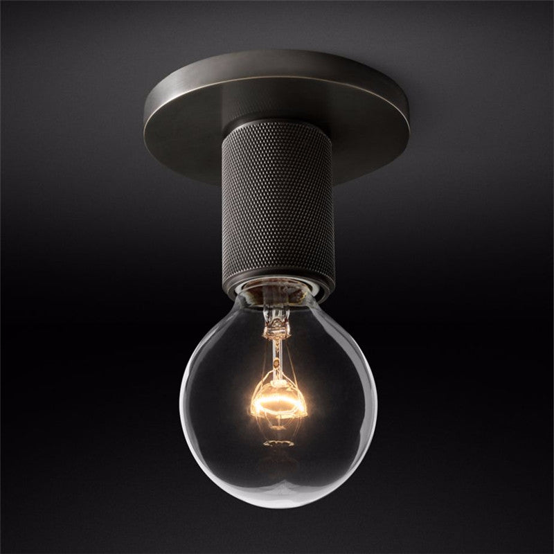 Elthyn lámpara de techo cono de vidrio latón minimalista industrial