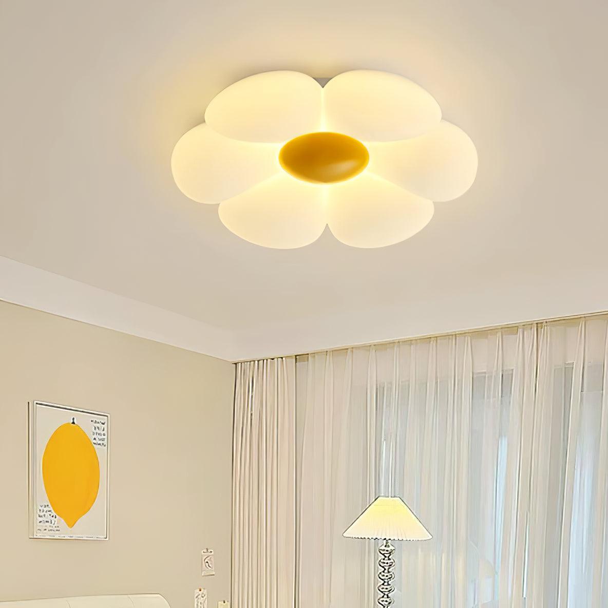 Liorinella lámpara de techo Six-Leaf Flower para habitación infantil