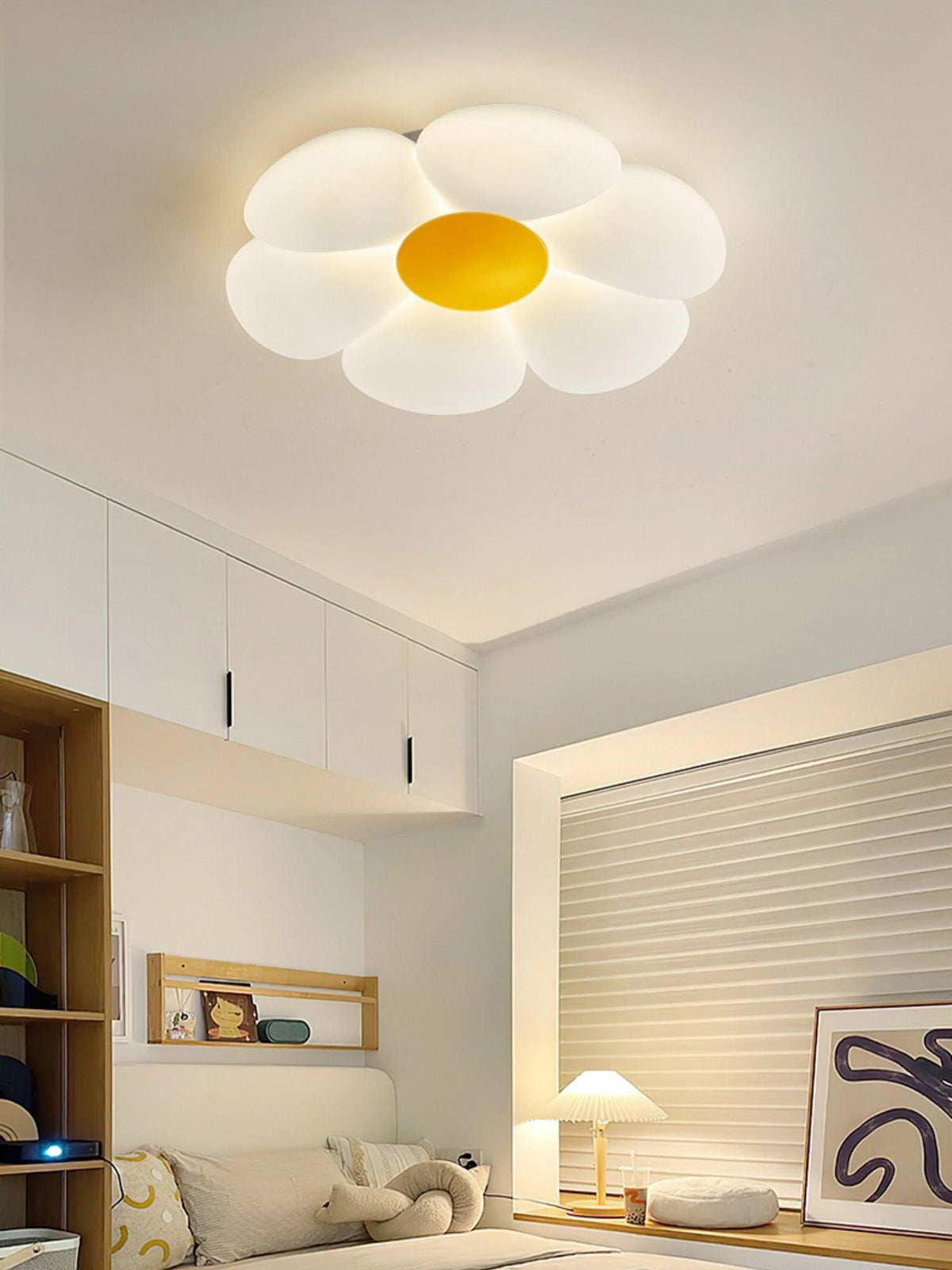 Liorinella lámpara de techo Six-Leaf Flower para habitación infantil