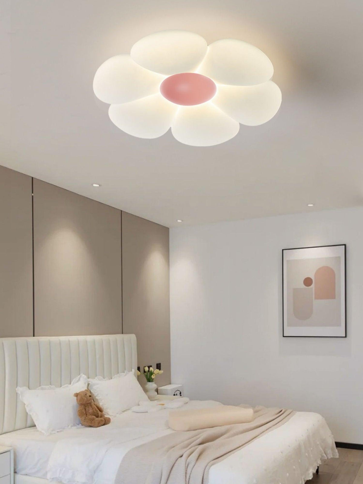 Liorinella lámpara de techo Six-Leaf Flower para habitación infantil