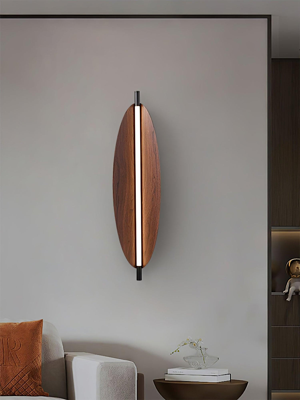 Orsoriel aplique de pared moderno y minimalista con acabado de tablero