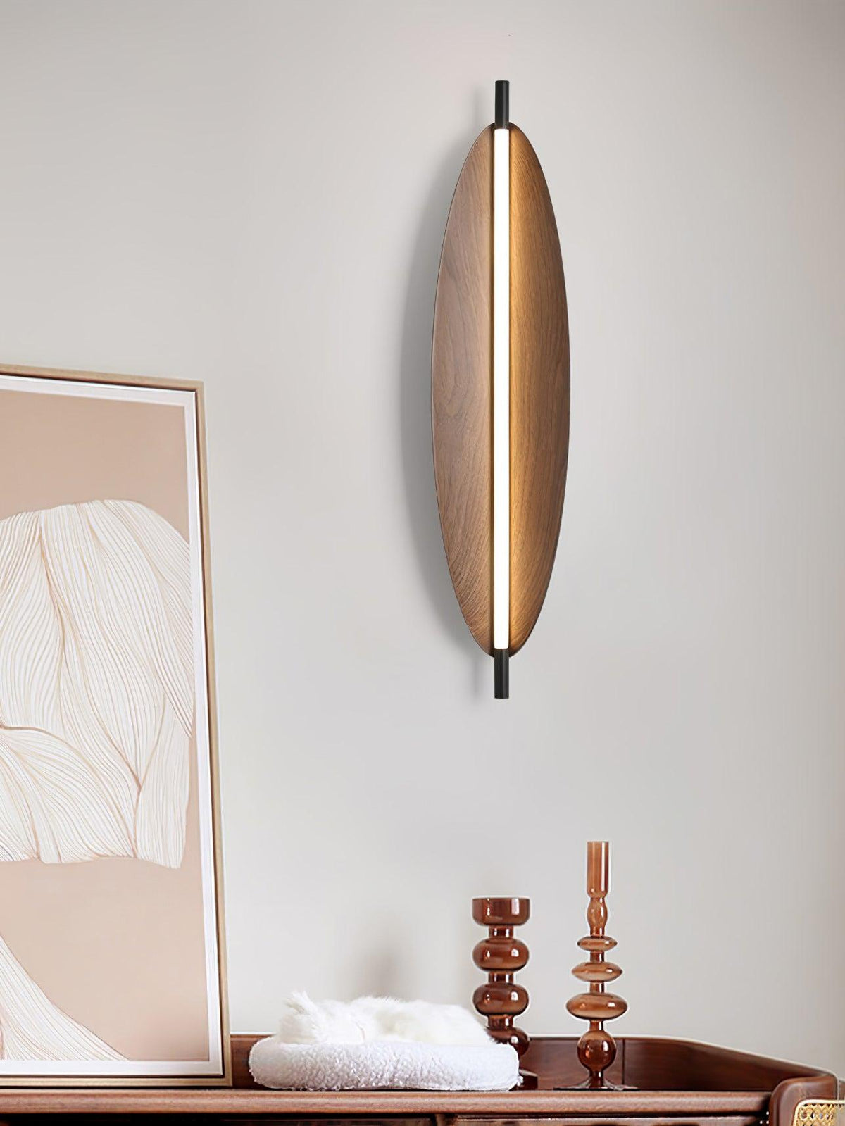 Orsoriel aplique de pared moderno y minimalista con acabado de tablero