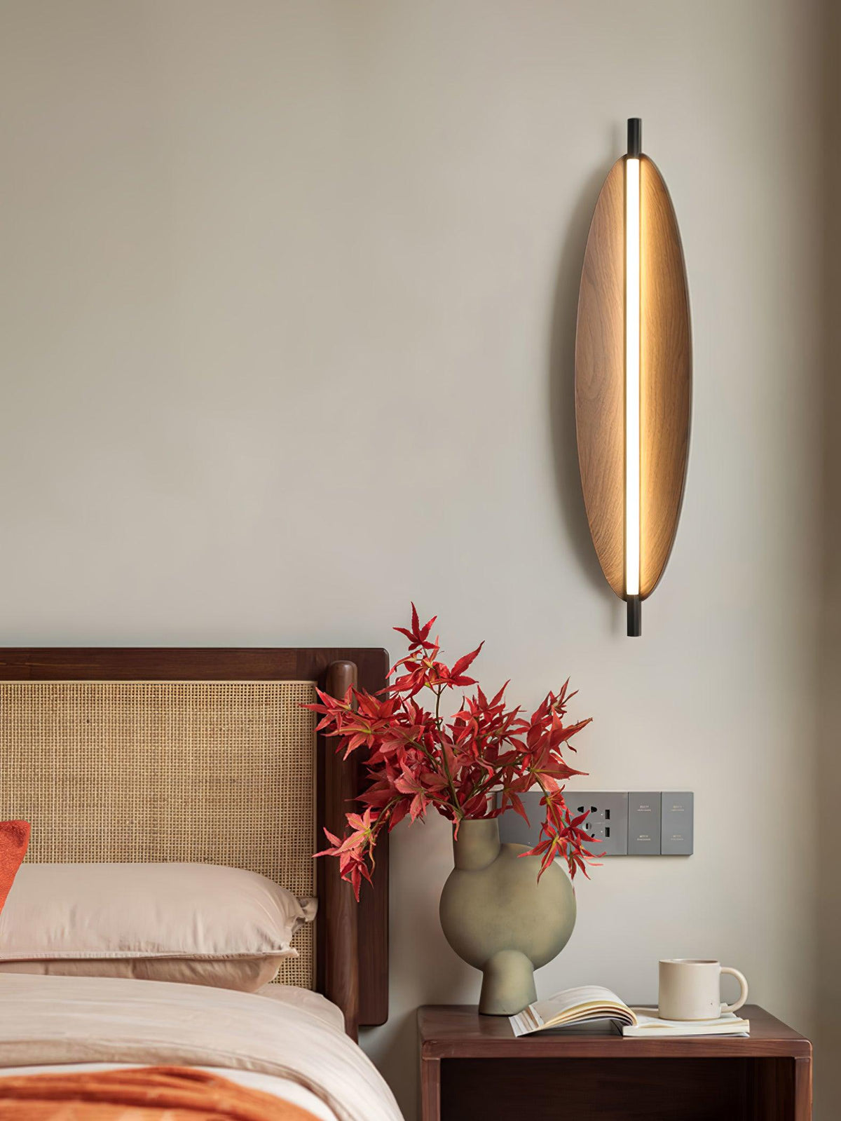 Orsoriel aplique de pared moderno y minimalista con acabado de tablero