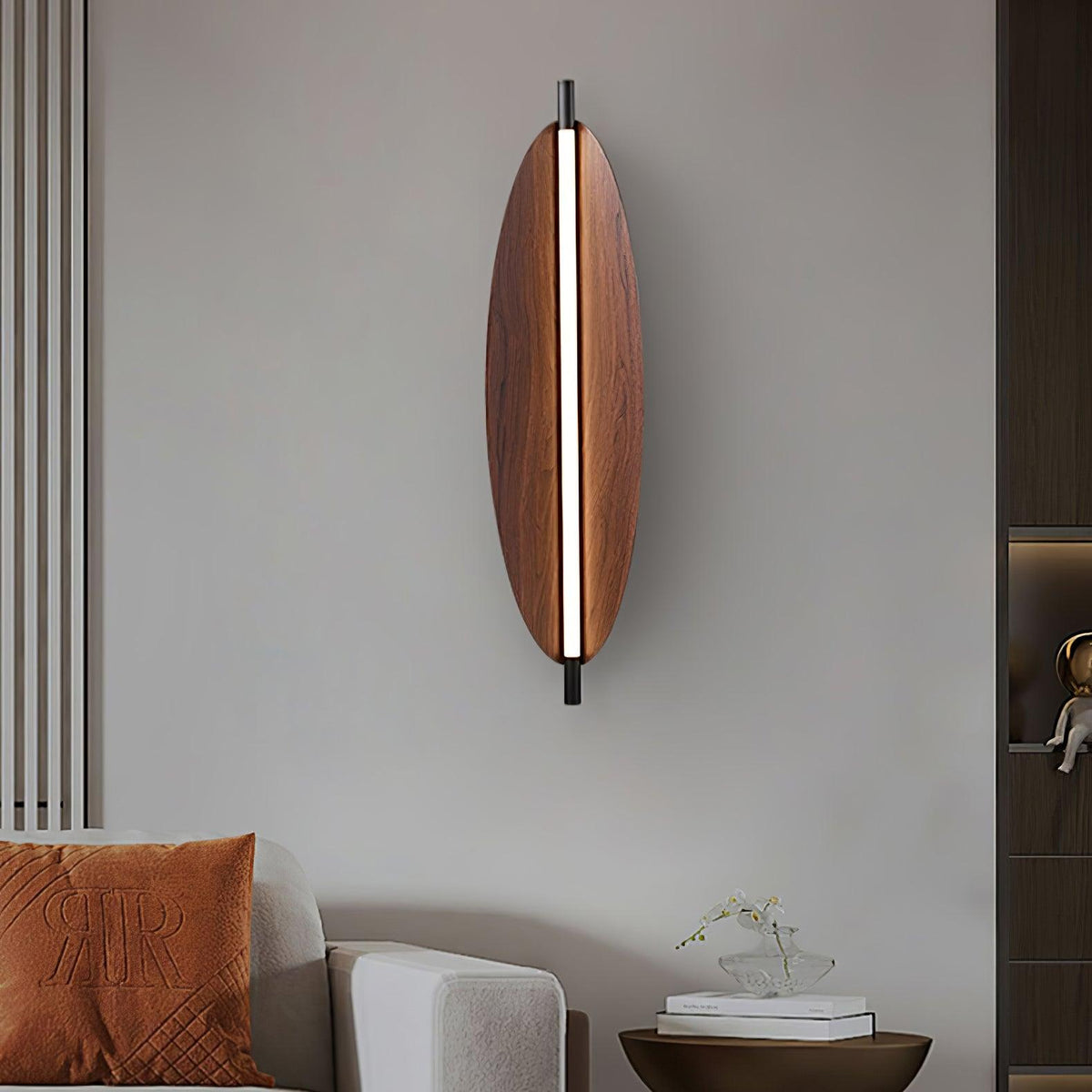 Orsoriel aplique de pared moderno y minimalista con acabado de tablero