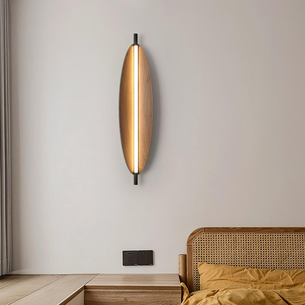 Orsoriel aplique de pared moderno y minimalista con acabado de tablero