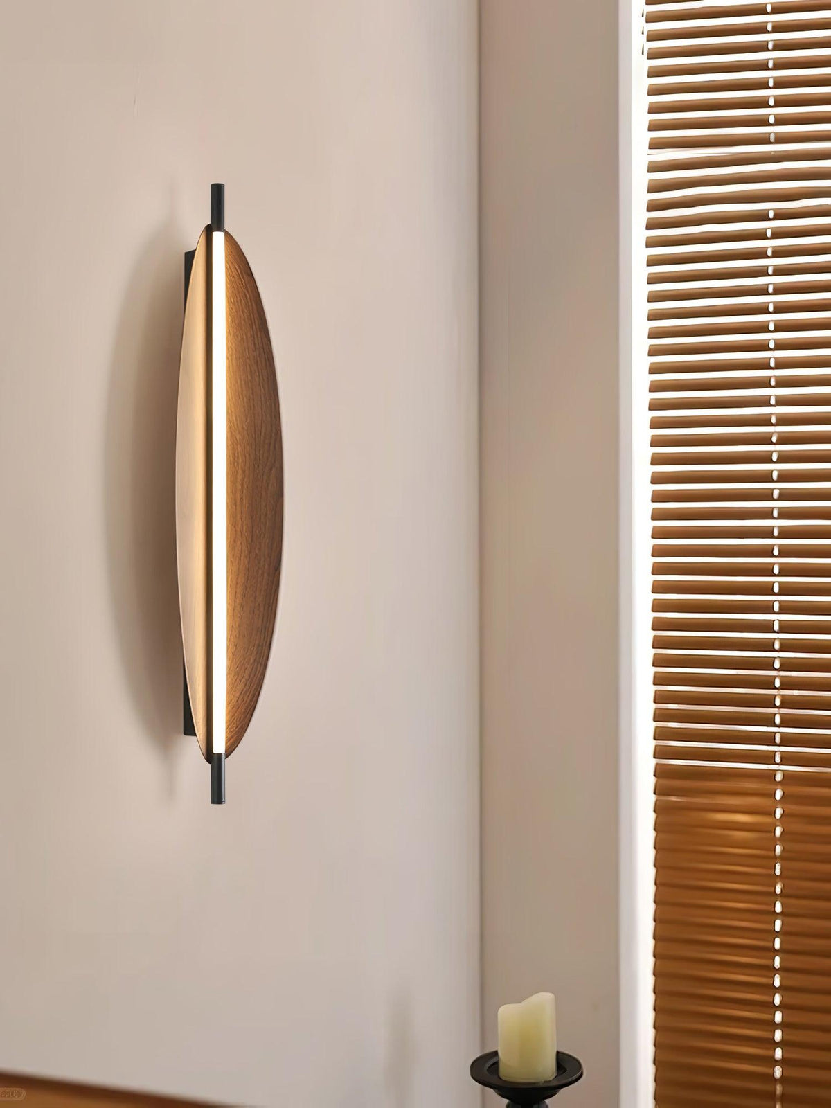 Orsoriel aplique de pared moderno y minimalista con acabado de tablero