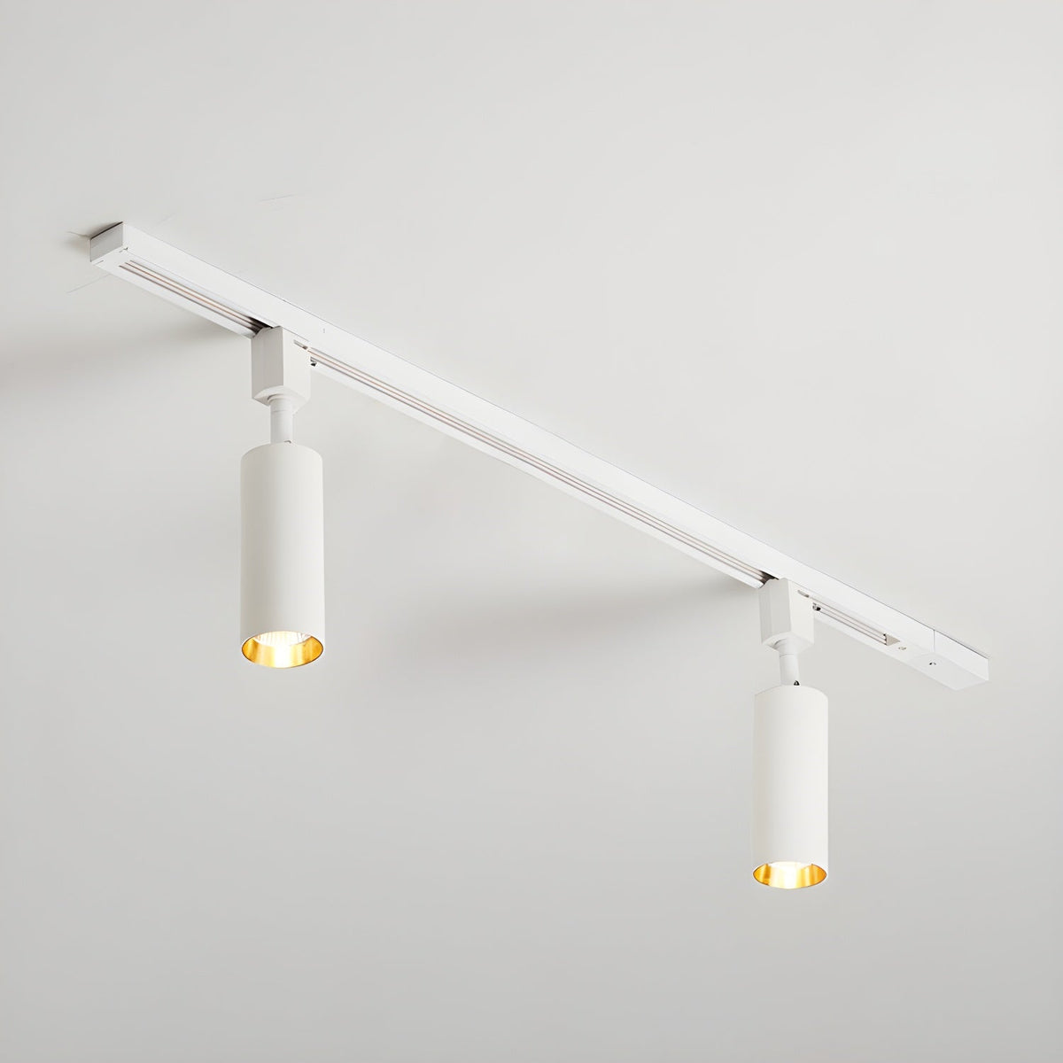Galvyn lámpara de techo Sleek Cylinder Track con diseño minimalista