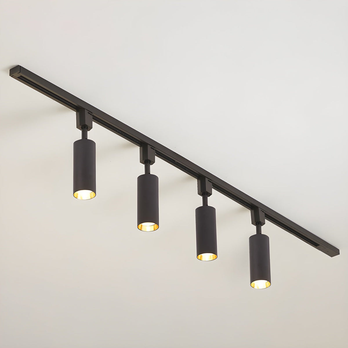Galvyn lámpara de techo Sleek Cylinder Track con diseño minimalista