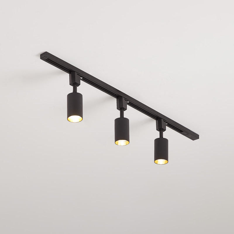 Galvyn lámpara de techo Sleek Cylinder Track con diseño minimalista