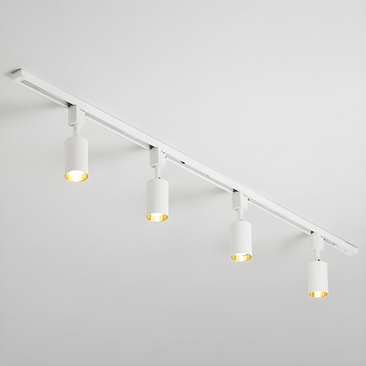 Galvyn lámpara de techo Sleek Cylinder Track con diseño minimalista
