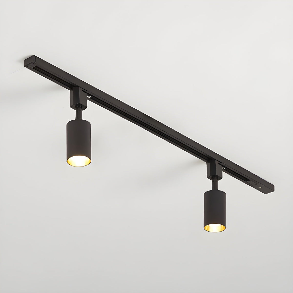 Galvyn lámpara de techo Sleek Cylinder Track con diseño minimalista