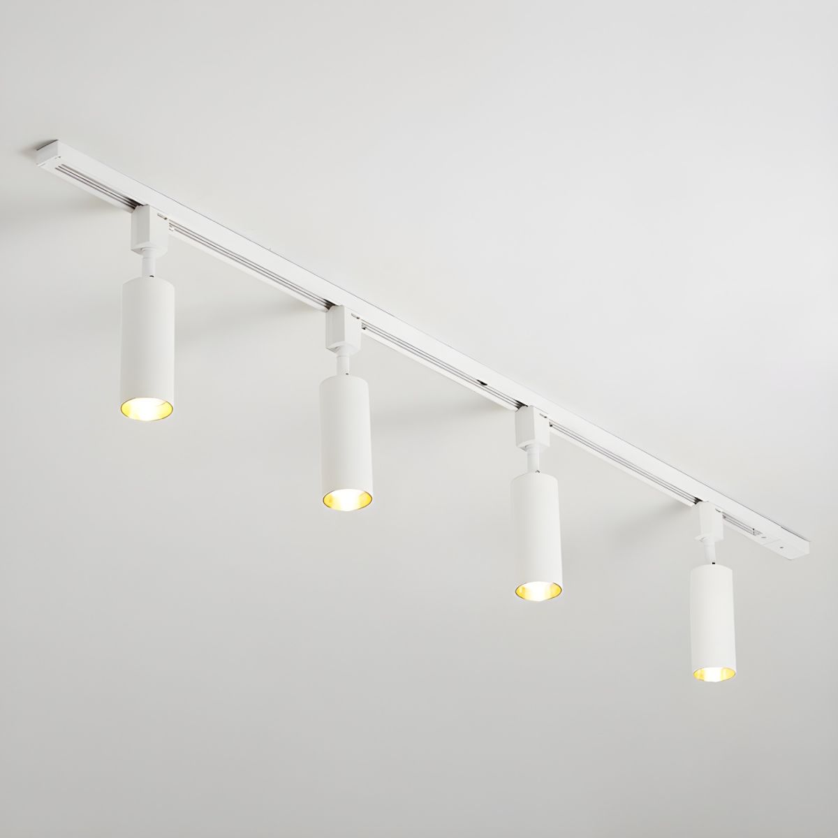Galvyn lámpara de techo Sleek Cylinder Track con diseño minimalista