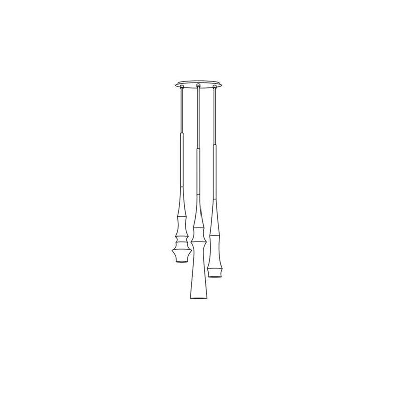 Elaran lámpara colgante minimalista de aluminio