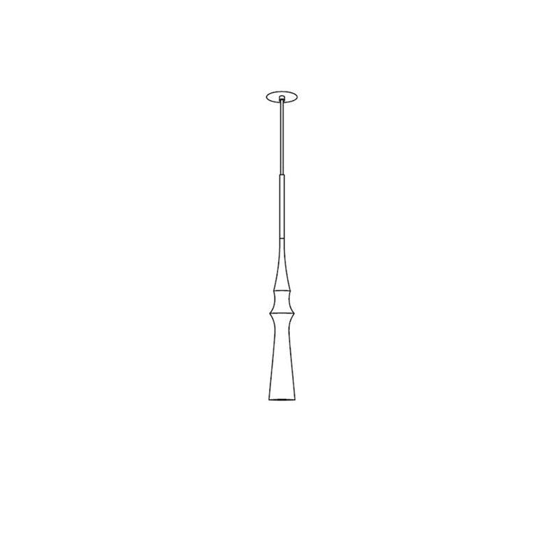 Elaran lámpara colgante minimalista de aluminio