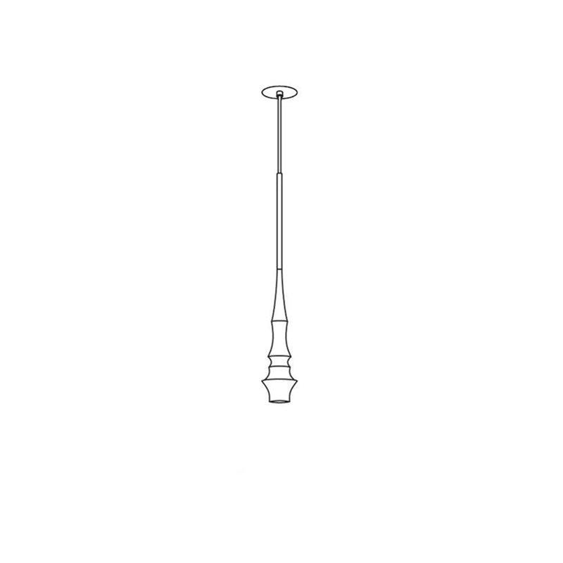 Elaran lámpara colgante minimalista de aluminio