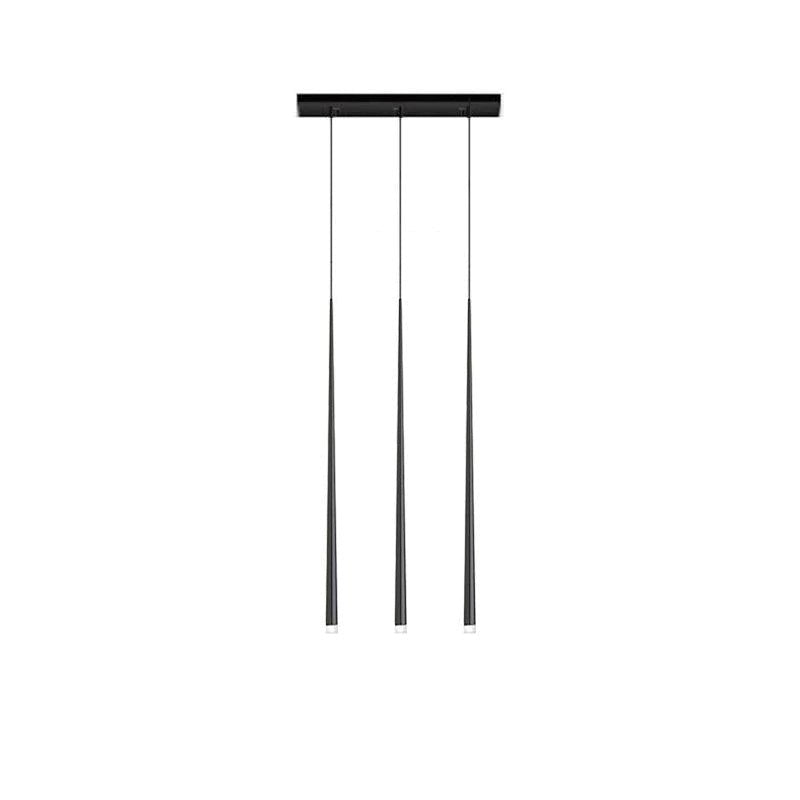 Lustra Lámparas de araña Delgado Negro Minimalista