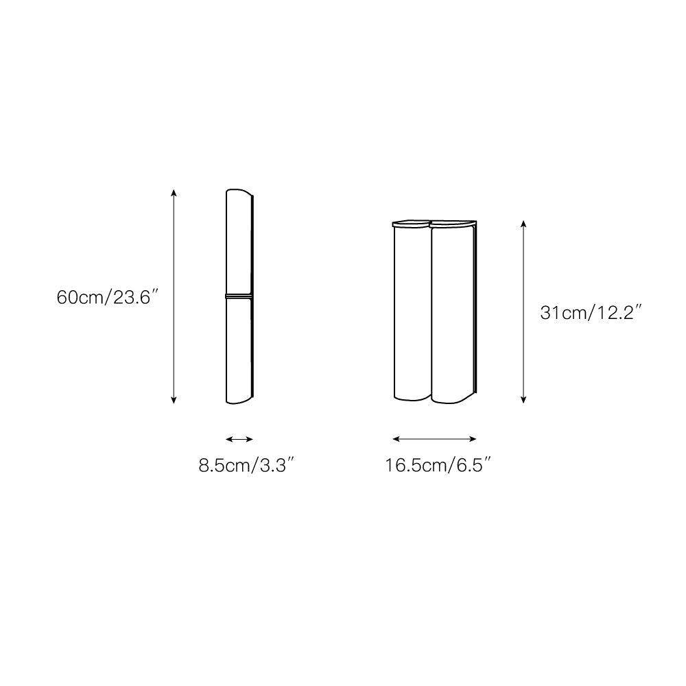 Alraeir Aplique de pared Vidrio Arte Moderno Minimalista