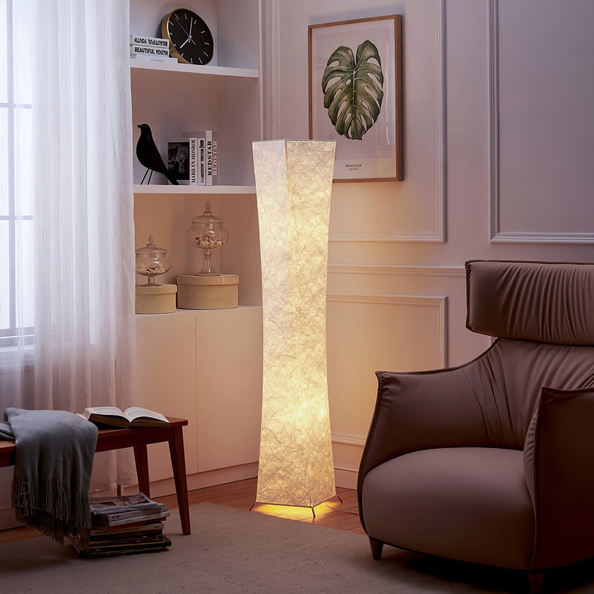 Ethereal lámpara de pie Slim Waist Tower