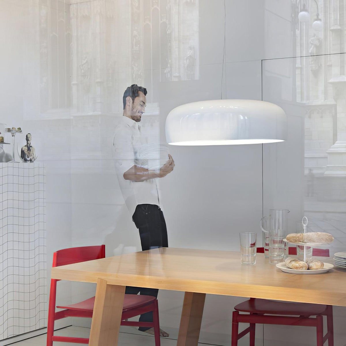 Void lámpara colgante moderna de aluminio