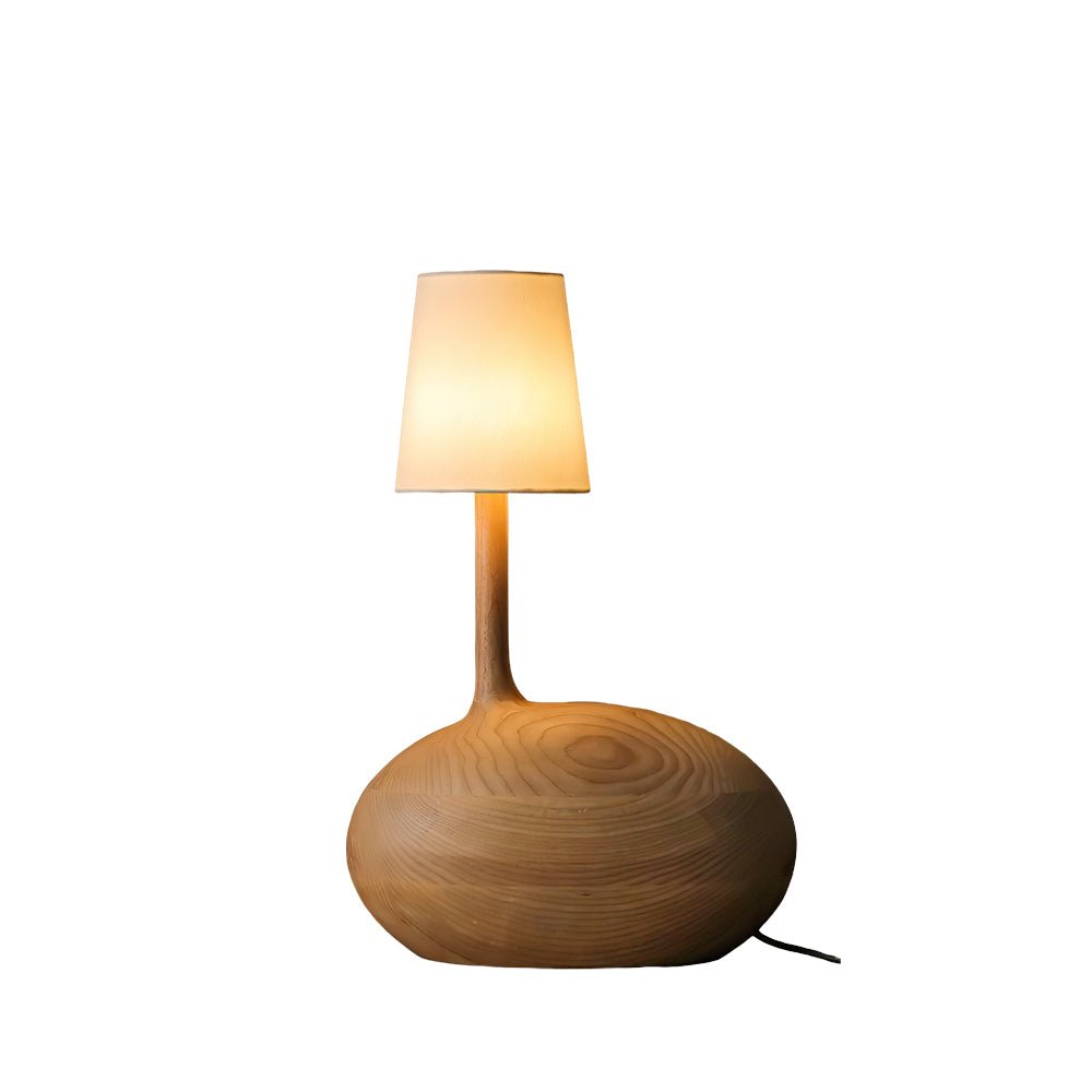 Brixten lámpara de mesa de madera y tejido