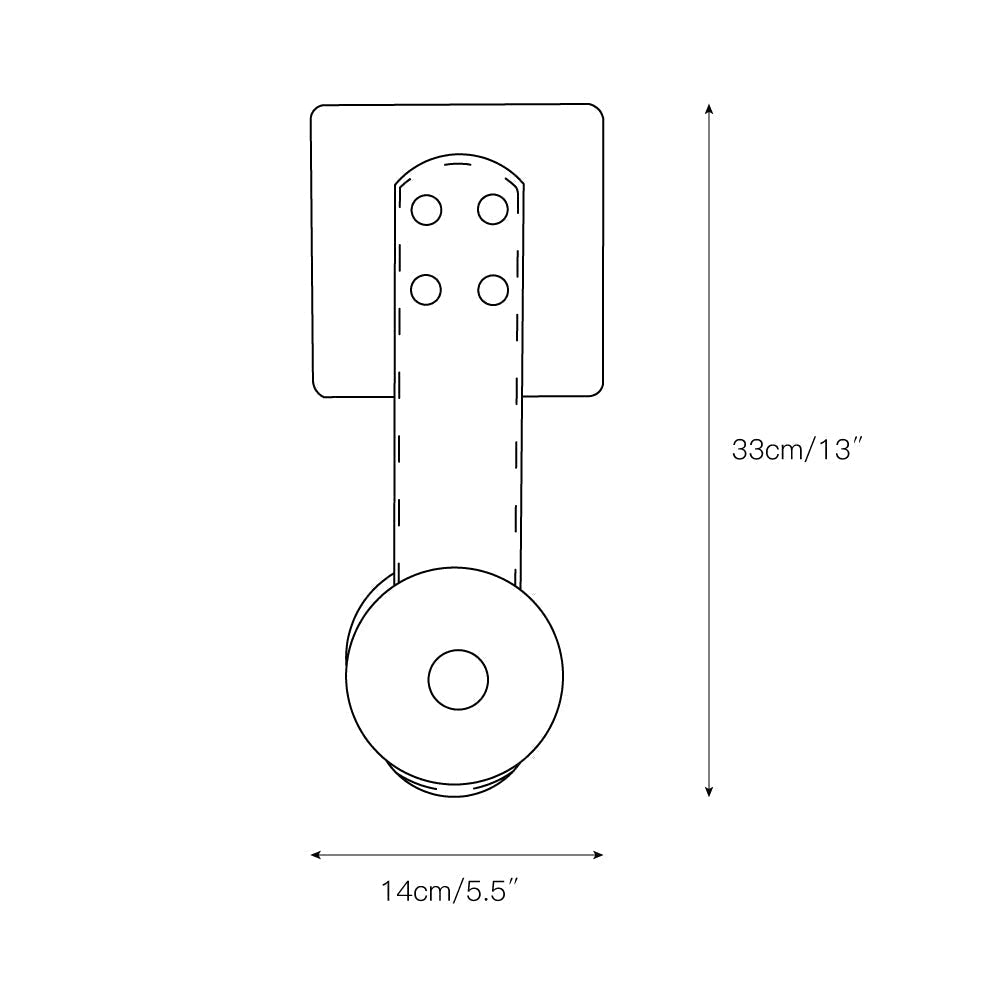 Eirerora aplique de pared alabastro
