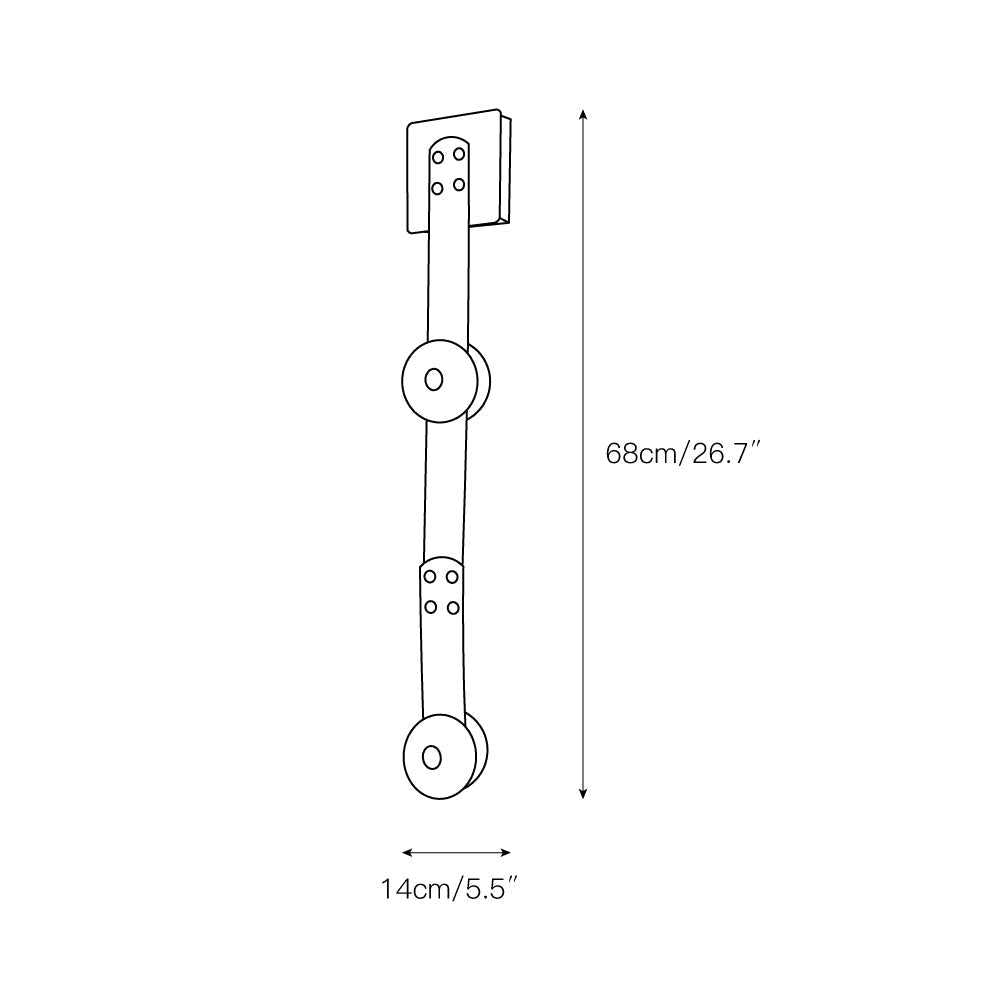 Eirerora aplique de pared alabastro