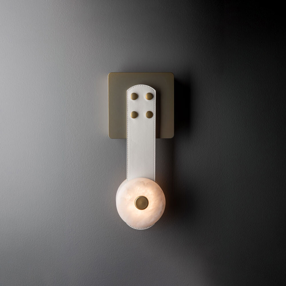 Eirerora aplique de pared alabastro