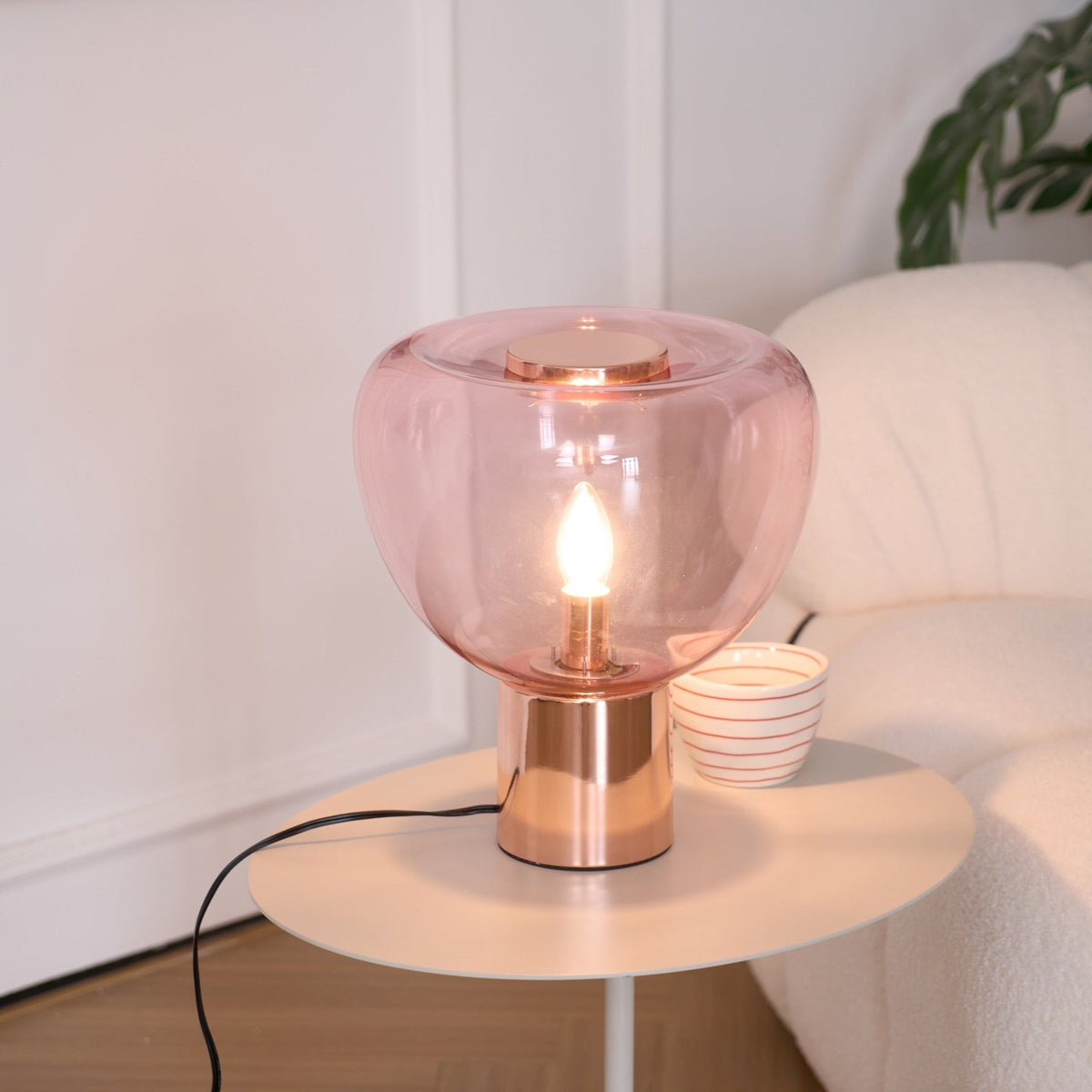Jade lámpara de mesa moderna
