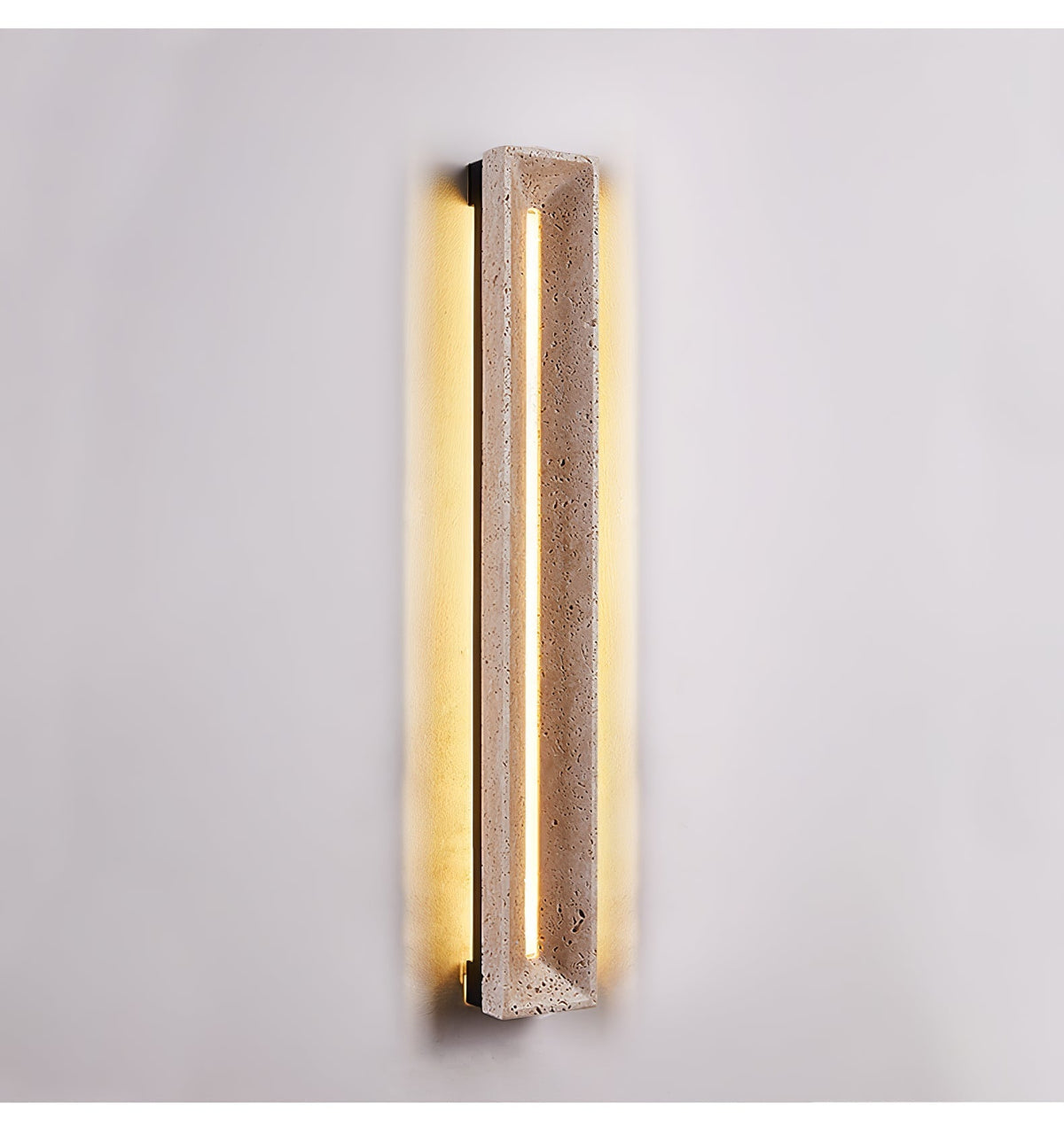 Dfi aplique de pared minimalista en travertino
