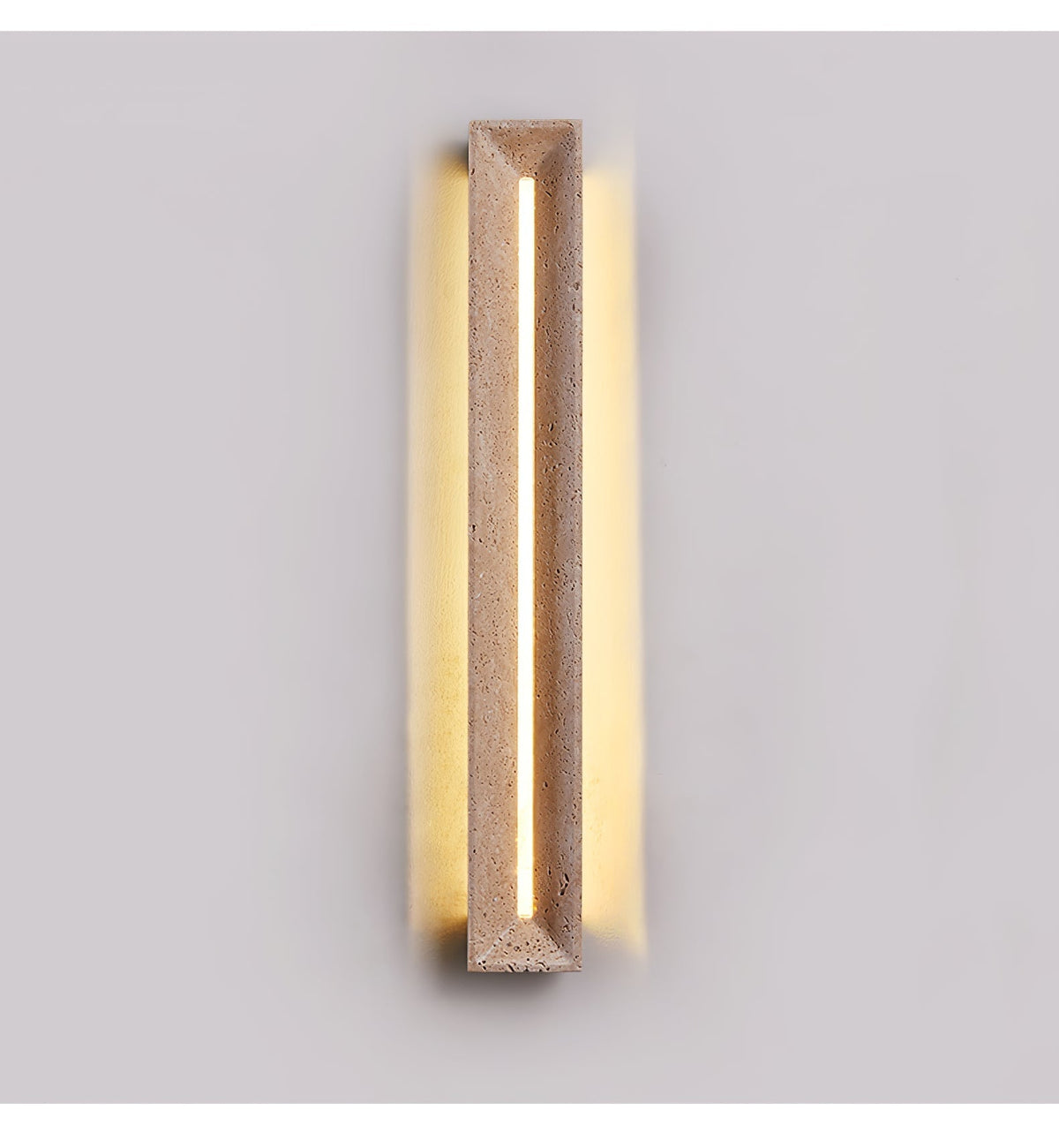 Dfi aplique de pared minimalista en travertino